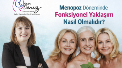 Op. Dr. Deniz Güleryüz Çakmak Kadın Hastalıkları Doğum ve Tüp Bebek Uzmanı BAŞLIK : Menopoz Döneminde Fonksiyonel Yaklaşım Nasıl Olmalıdır? GÜZEL BİR MAKALE GÖRSELİ HAZIRLARMISIN ?