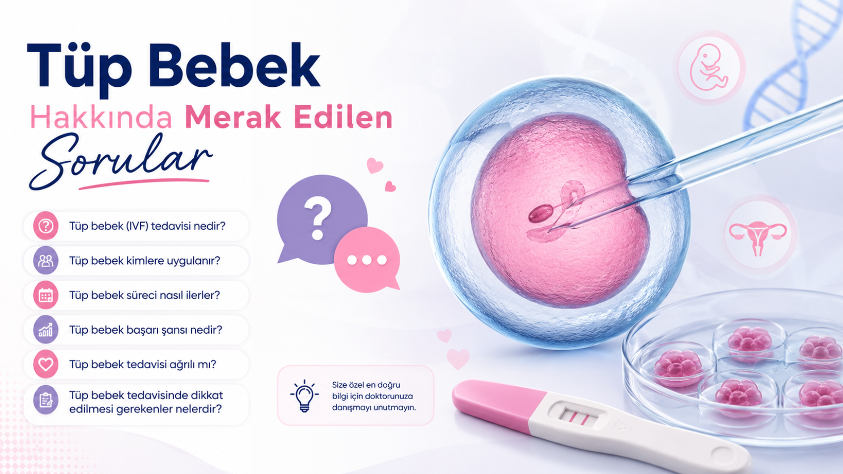 Tüp Bebek Hakkında Merak Edilen Sorular – Bursa Nilüfer FSM Kadın Hastalıkları ve Doğum, Tüp Bebek Tedavisi