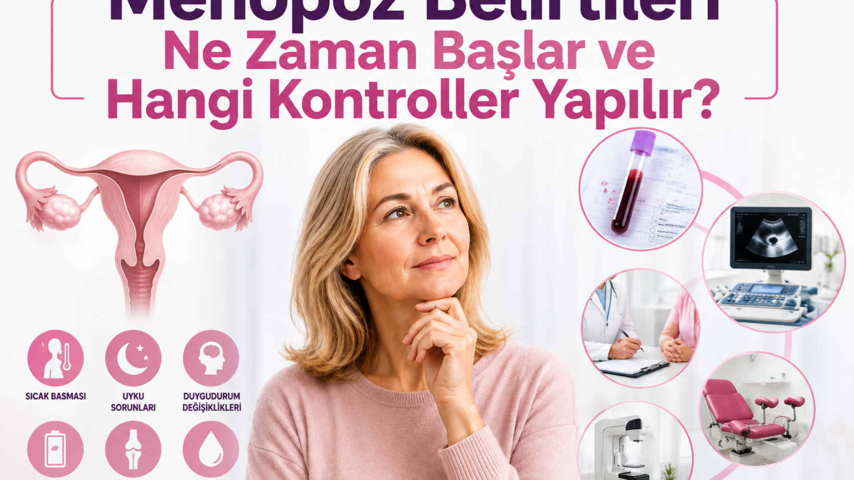 15.	Menopoz Belirtileri Ne Zaman Başlar ve Hangi Kontroller Yapılır?